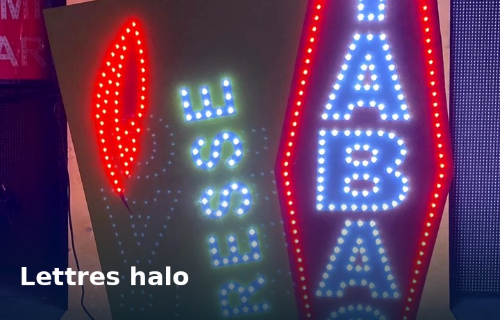 TABAC en lettres rétroéclairées
