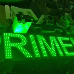 ENSEIGNE LUMINEUSE LED "PRIMEUR" 3D LETTRES BOITIERS 40CM TRANSFO 400W INCLUS