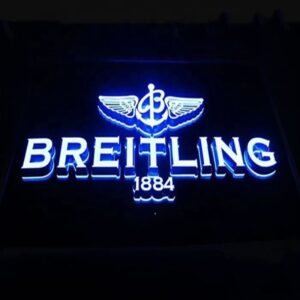 ENSEIGNE EXTÉRIEURE 40CM LETTRES BOITIERS LED "BREITLING" 3D AVEC TRANSFO 400W