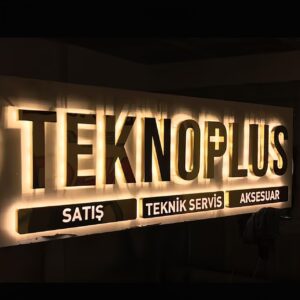 ENSEIGNE EXTÉRIEURE 40CM LETTRES BOITIERS LED "TEKNO PLUS" 3D