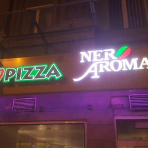 ENSEIGNE 3D LED EXTERNE "SOLO PIZZA" 40CM – TRANSFO 400W INCLUS