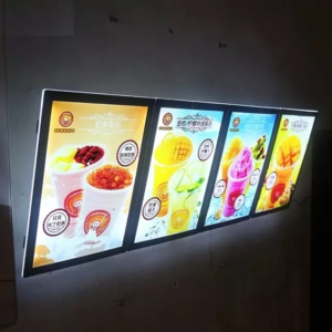 PORTE AFFICHE VITRINE LED, TAILLE A2, 49x66.4 cm