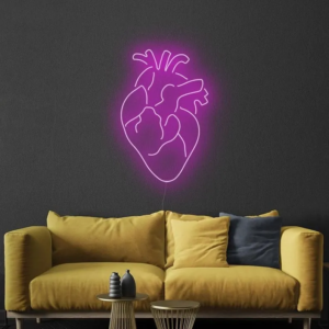 COEUR NÉON FLEX LUMINEUX – DISPONIBLE EN 56 OU 80 CM
