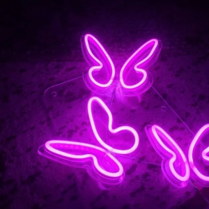 ENSEIGNE NÉON FLEX DESIGN “PAPILLON”, DISPONIBLE EN PLUSIEURS FORMATS