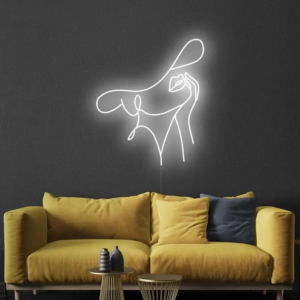 VISAGE DE FEMME NÉON FLEX – ENSEIGNE LUMINEUSE 55 OU 80 CM