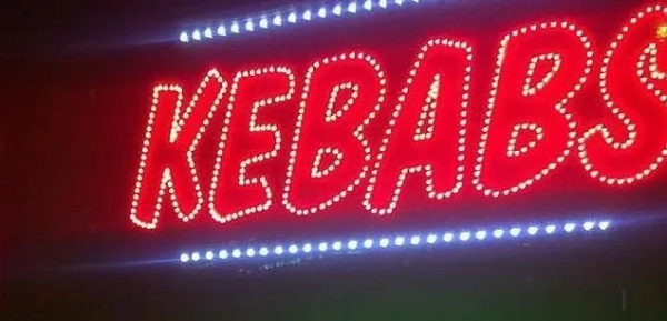ENSEIGNE LED KEBAB 200X50CM - IDÉAL POUR VOTRE RESTAURANT
