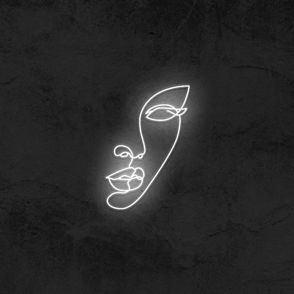 ENSEIGNE LUMINEUSE " VISAGE DE DAME" NÉON FLEX PERSONNALISÉE, CHOIX DE TAILLE ET COULEUR, 45 et 60 cm - Image 3