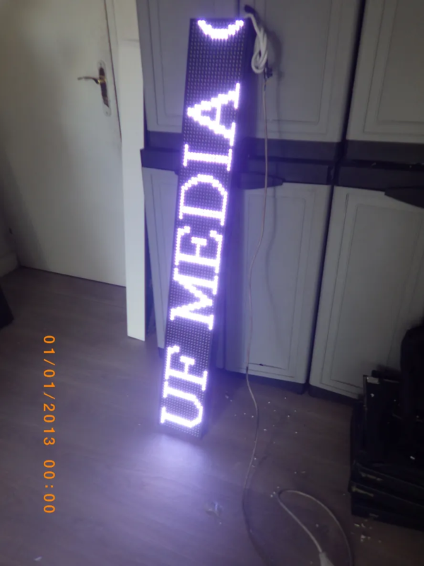 AFFICHAGE LED JOURNAL LUMINEUX EXTERNE 36×100 CM AVEC ÉCRITURE DYNAMIQUE