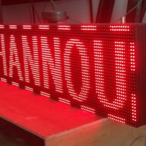 PANNEAU LED DOUBLE FACE 36×200 CM AVEC ANIMATIONS ET CONTRÔLE À DISTANCE