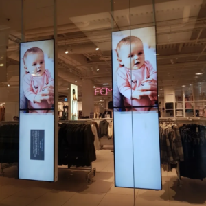 Mur Vidéo LCD 4K, Écran Géant très haute définition 4K 1x2, 2 Écrans de 75”