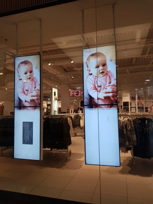 Mur Vidéo LCD 4K, Écran Géant très haute définition 4K 1x2, 2 Écrans de 75”