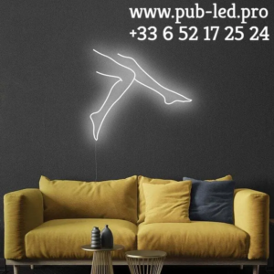 ENSEIGNE LED "SILHOUETTE DE JAMBES", NÉON FLEX DISPONIBLE EN 55-78 CM