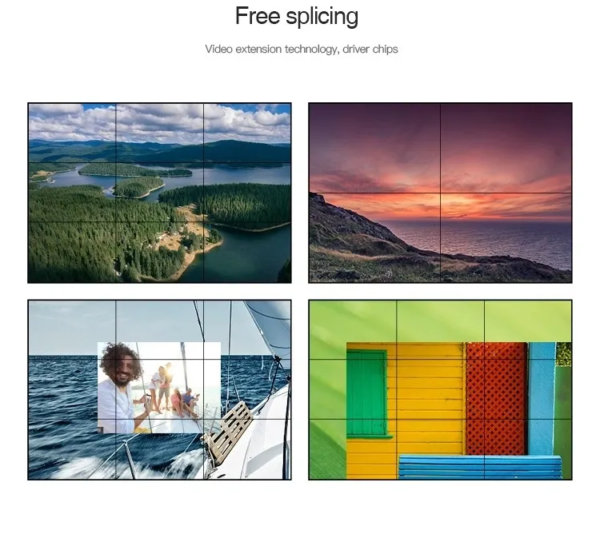 Mur Vidéo LCD 4K, Écran Géant très haute définition 4K 2x2, 4 Écrans de 75” - Image 4