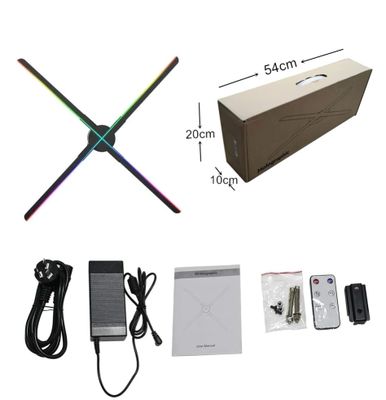 HOLOGRAMME LED FAN S10 (100CM) AFFICHAGE 3D BLUETOOTH + COMMANDE À DISTANCE – Image 2