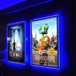 ENSEIGNE MAGASIN LUMINEUSE "PORTE AFFICHE VITRINE LED, TAILLE A0, 91.1x125.9 cm