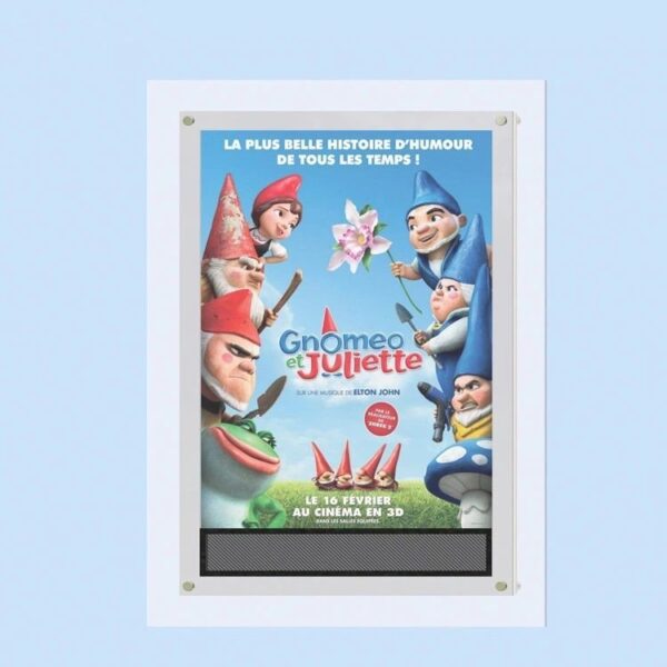 ENSEIGNE MAGASIN LUMINEUSE "PORTE AFFICHE VITRINE LED, TAILLE A2, 2 FACES, 49x66.4 cm