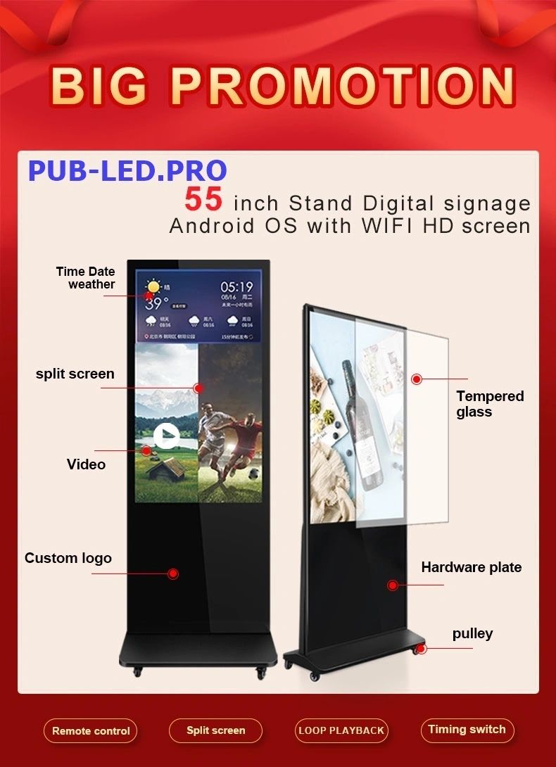 SIGNALISATION NUMÉRIQUE 55" LCD EXTÉRIEUR ANDROID WIFI 4K – Image 4